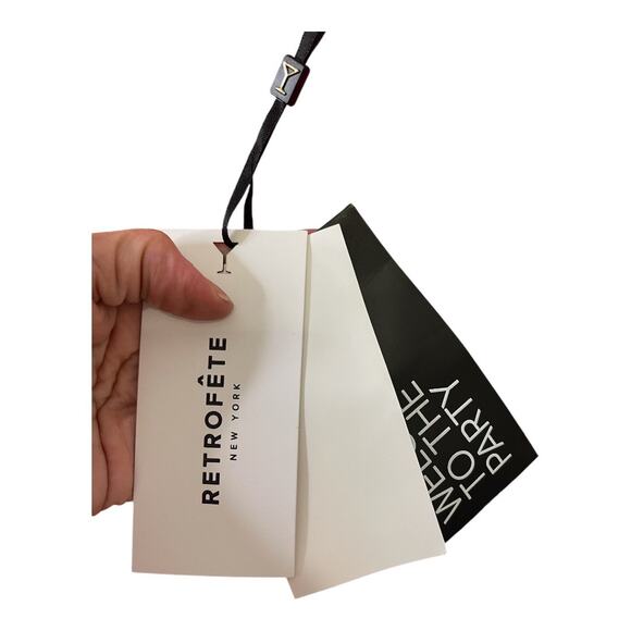 Retrofete Nolia Sequin Mini Dress Embellished Strapless Hoco Party Statement L - Picture 10 of 16